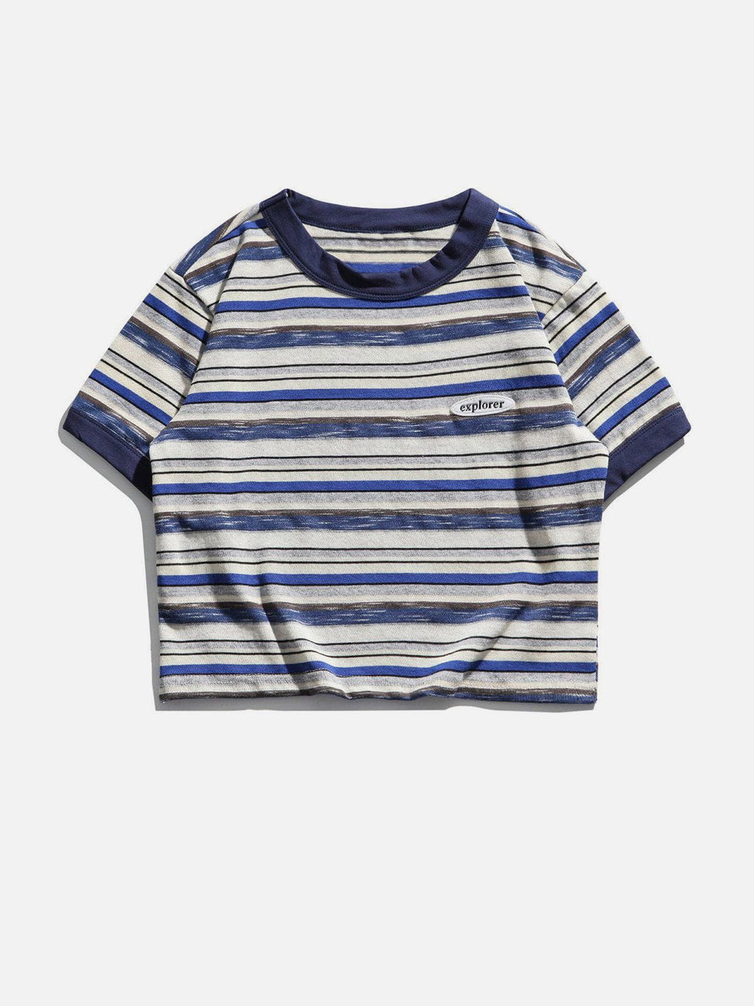 Ellesey - "Explorer" Stripe Crop Tee- Streetwear Fashion - ellesey.com