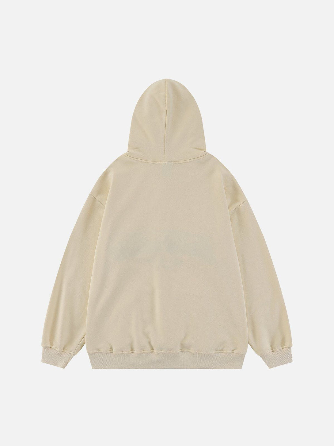 Ellesey - Flame Flocking Letters Hoodie- Streetwear Fashion - ellesey.com