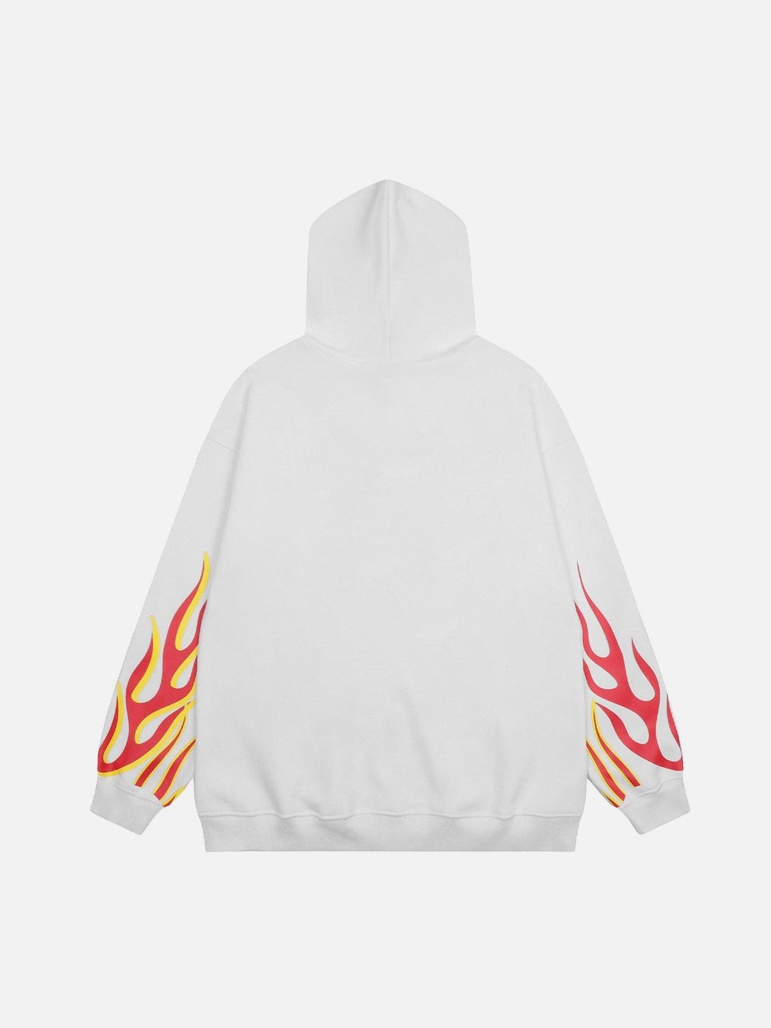 Ellesey - Flame Letter Print Zip Hoodie- Streetwear Fashion - ellesey.com