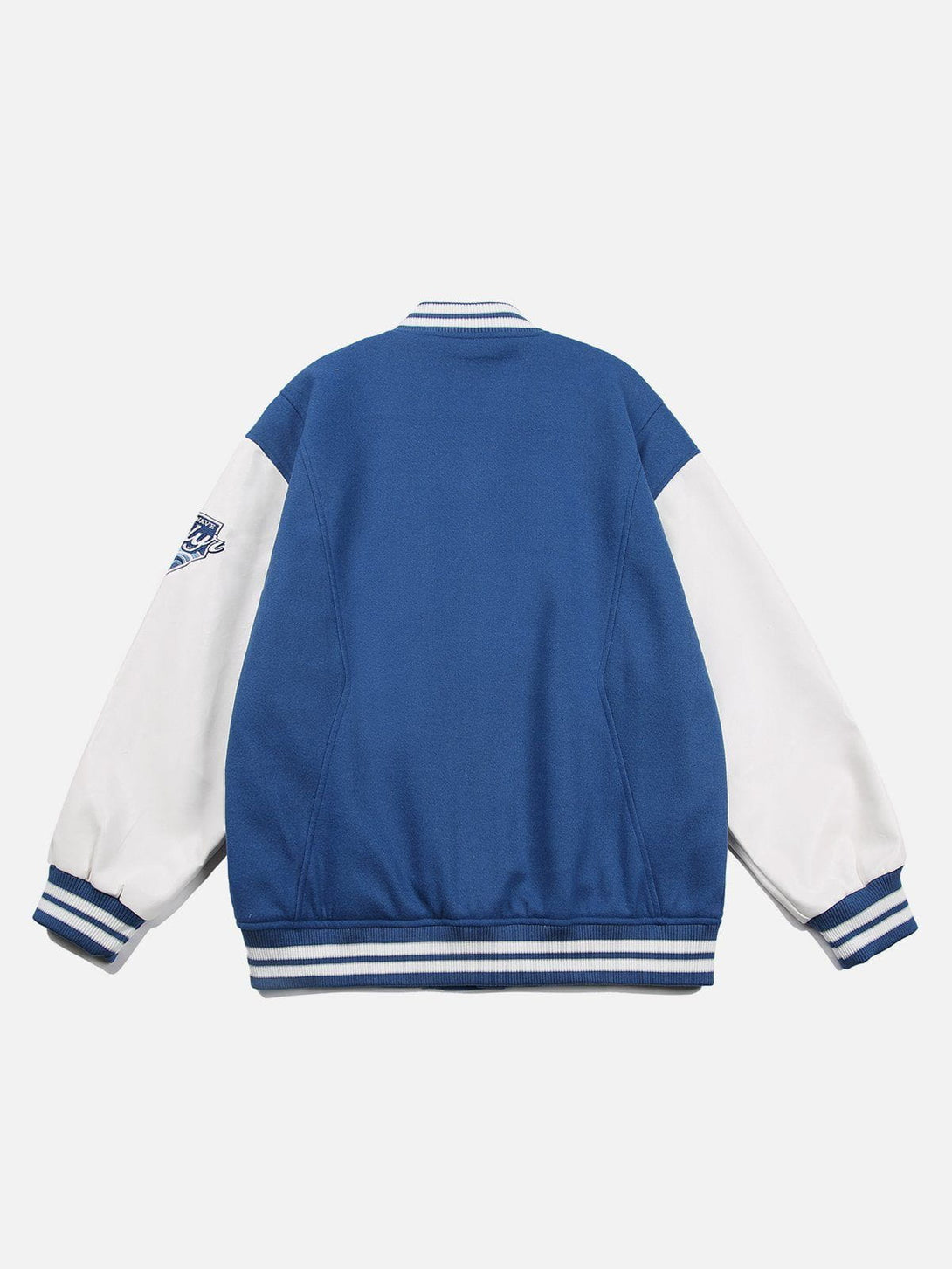 Ellesey - Flocked Letter Panel Varsity Jacket- Streetwear Fashion - ellesey.com