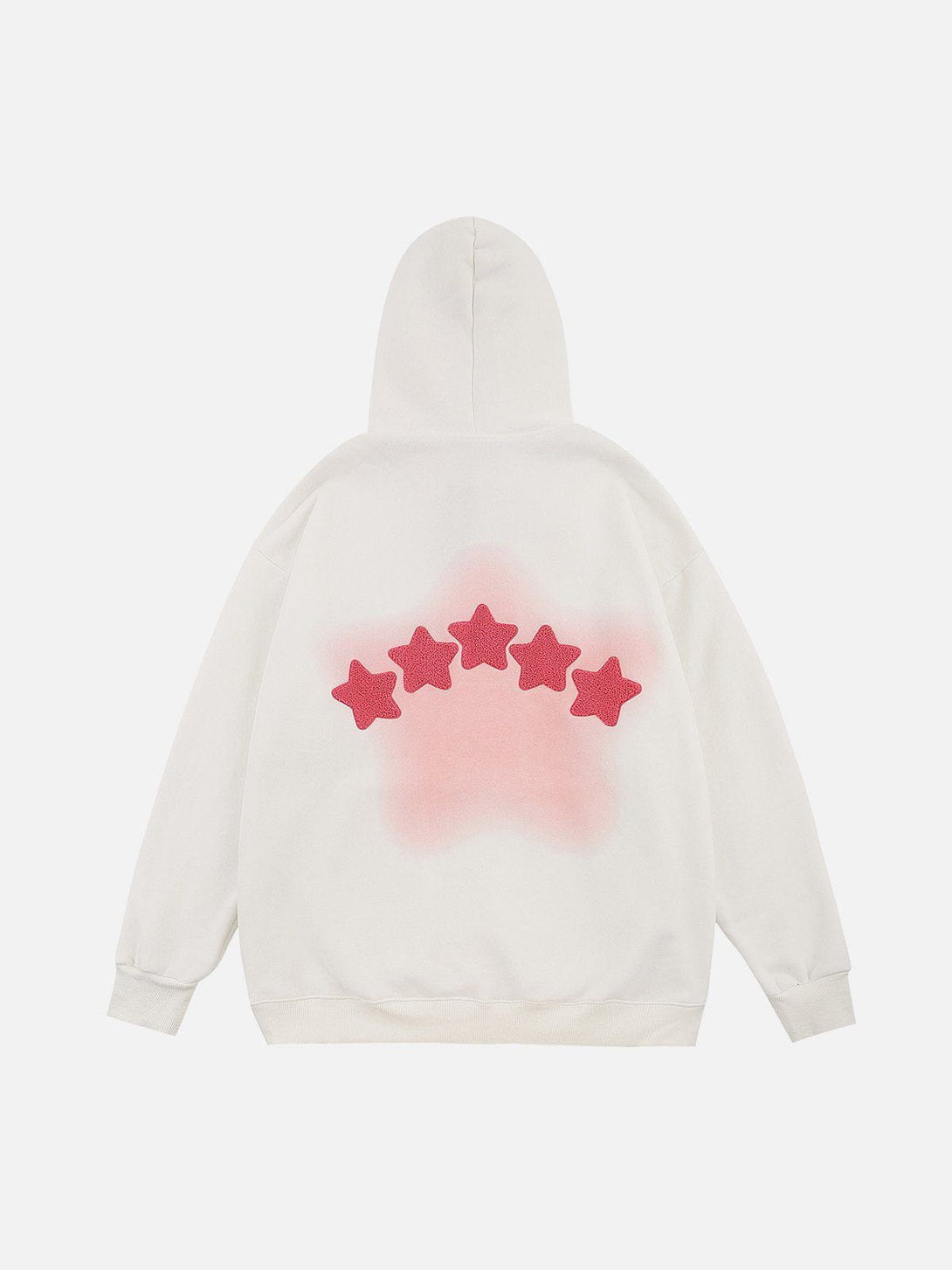 Ellesey - Flocked Star Embroidery Hoodie- Streetwear Fashion - ellesey.com