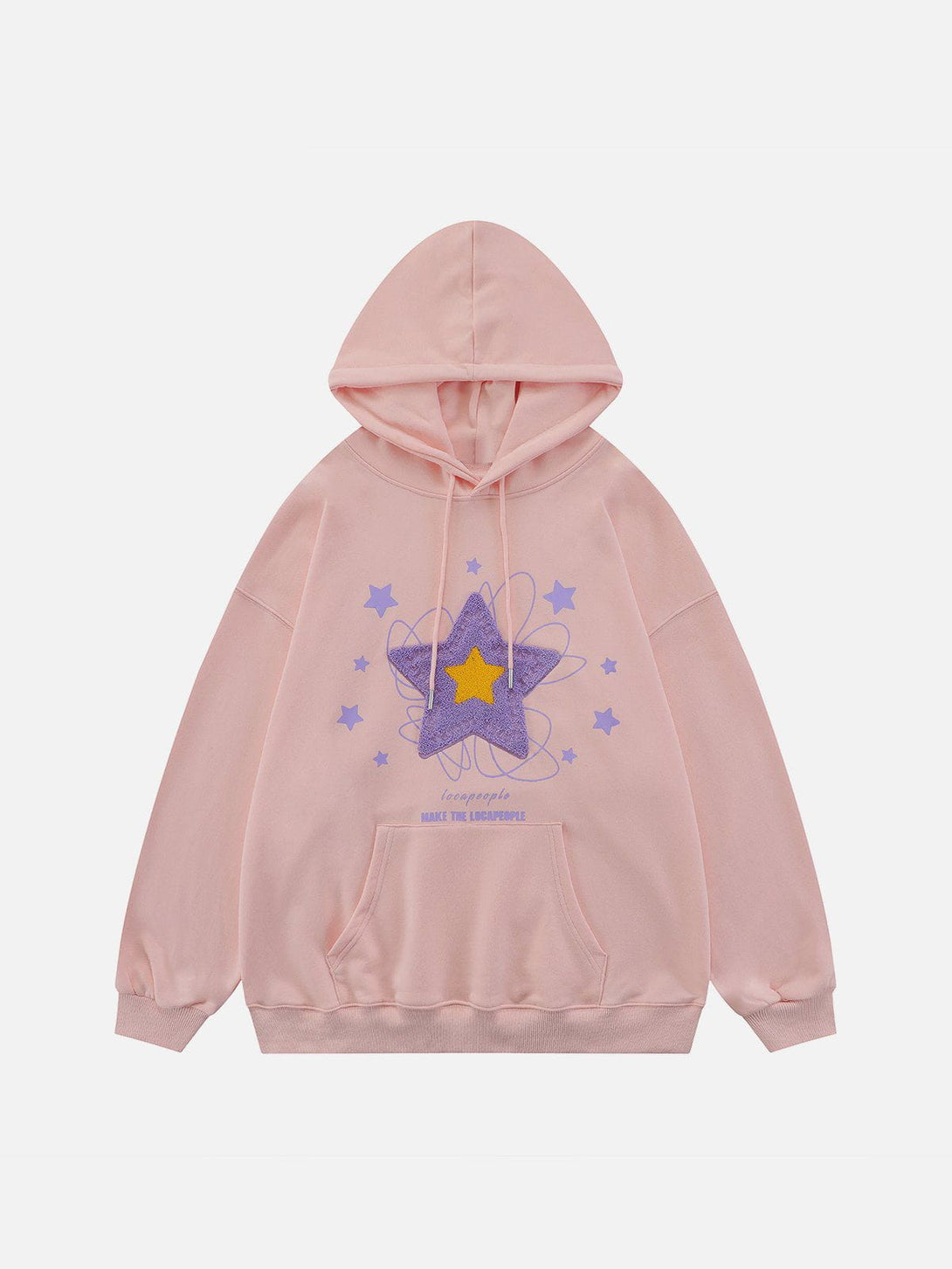 Ellesey - Flocked Star Hoodie- Streetwear Fashion - ellesey.com