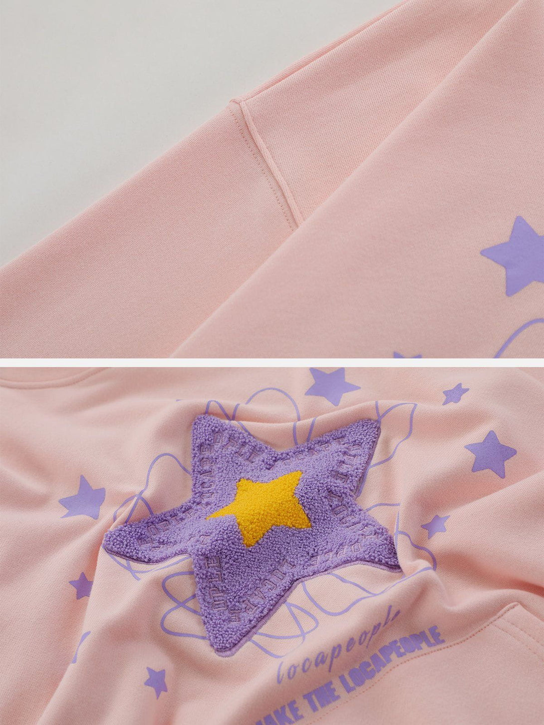 Ellesey - Flocked Star Hoodie- Streetwear Fashion - ellesey.com