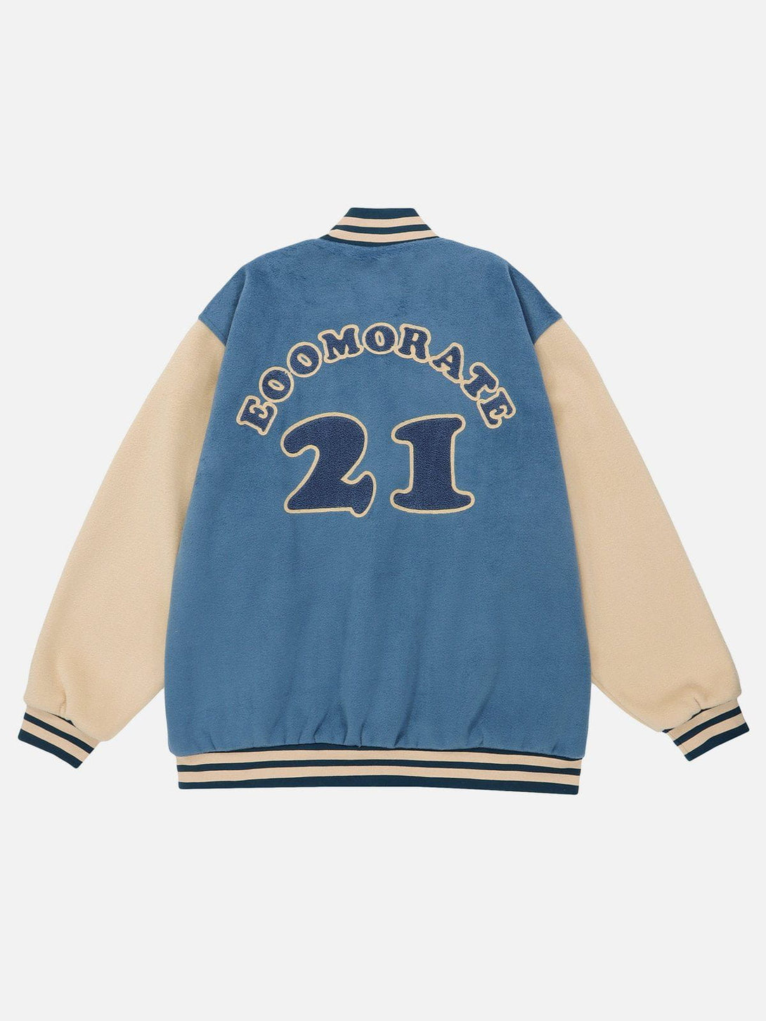 Ellesey - Flocking "21" Print Varsity Jacket- Streetwear Fashion - ellesey.com