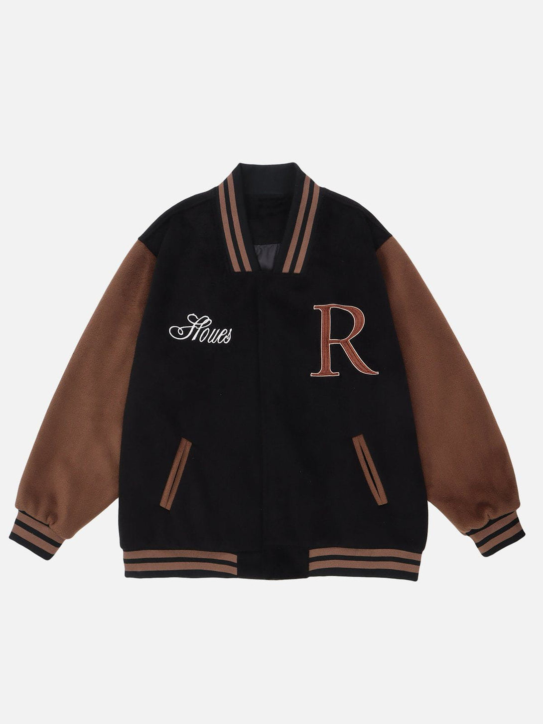 Ellesey - Flocking "21" Print Varsity Jacket- Streetwear Fashion - ellesey.com