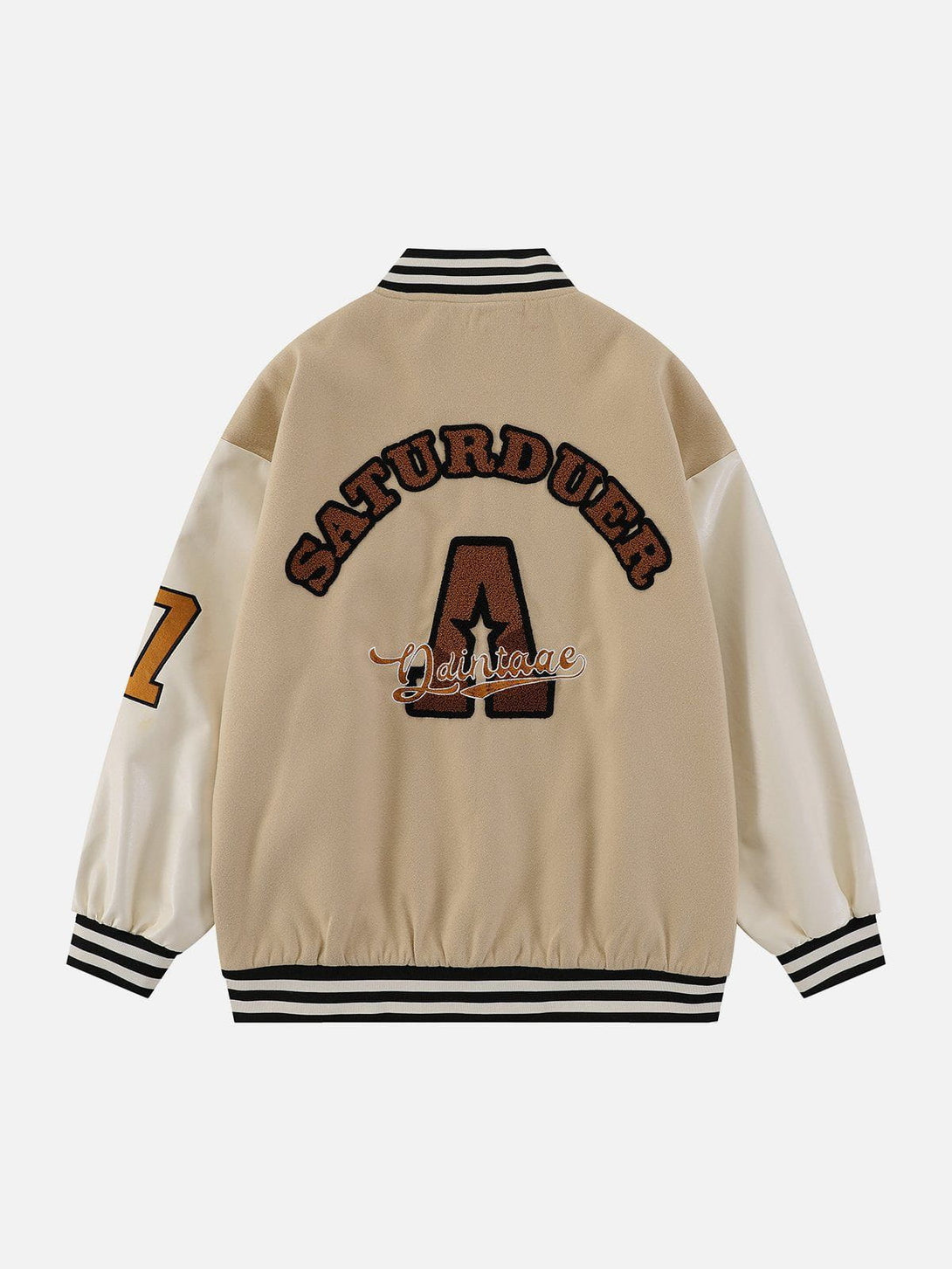 Ellesey - Flocking Letters A Varsity Jacket- Streetwear Fashion - ellesey.com