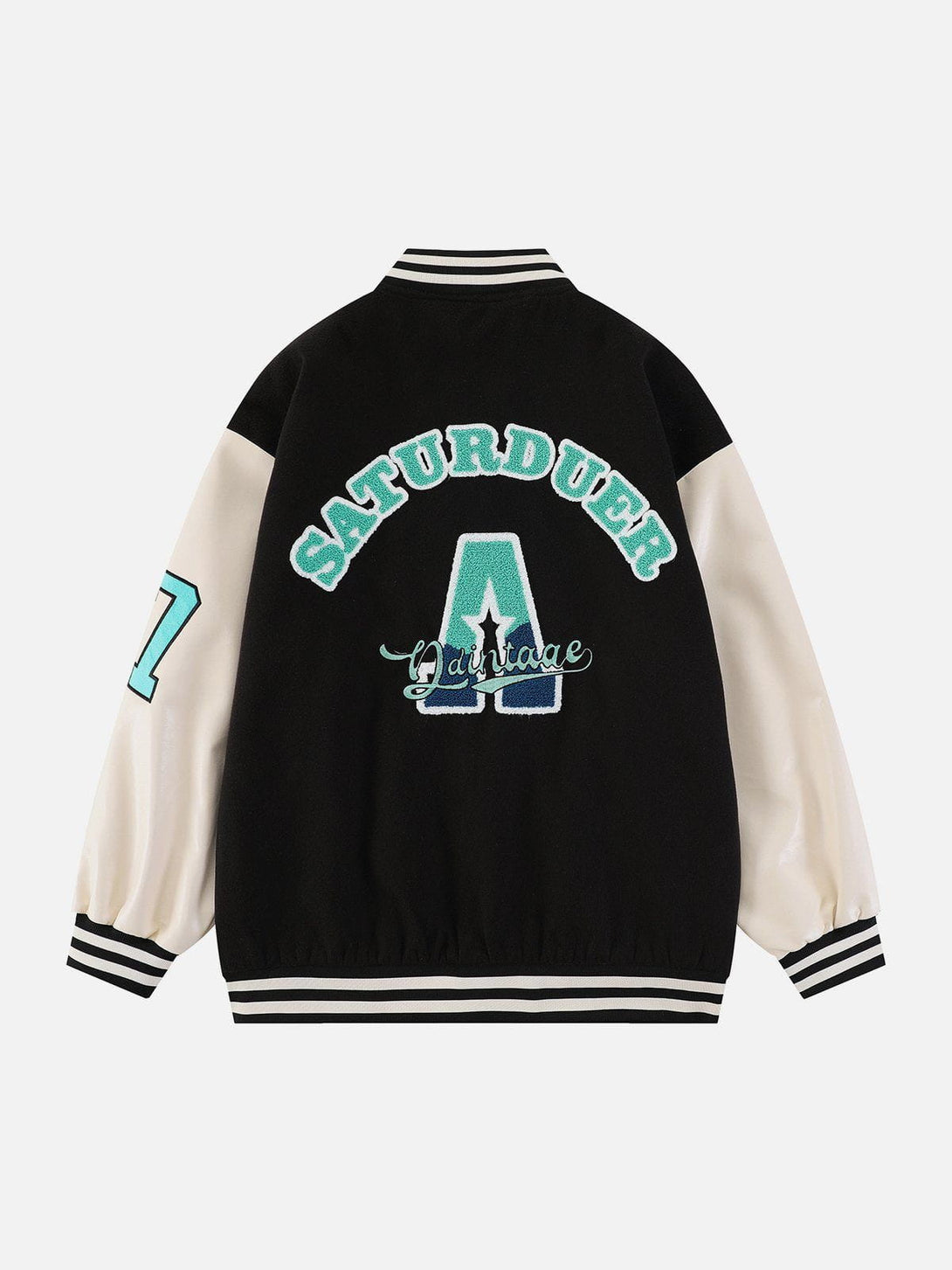 Ellesey - Flocking Letters A Varsity Jacket- Streetwear Fashion - ellesey.com