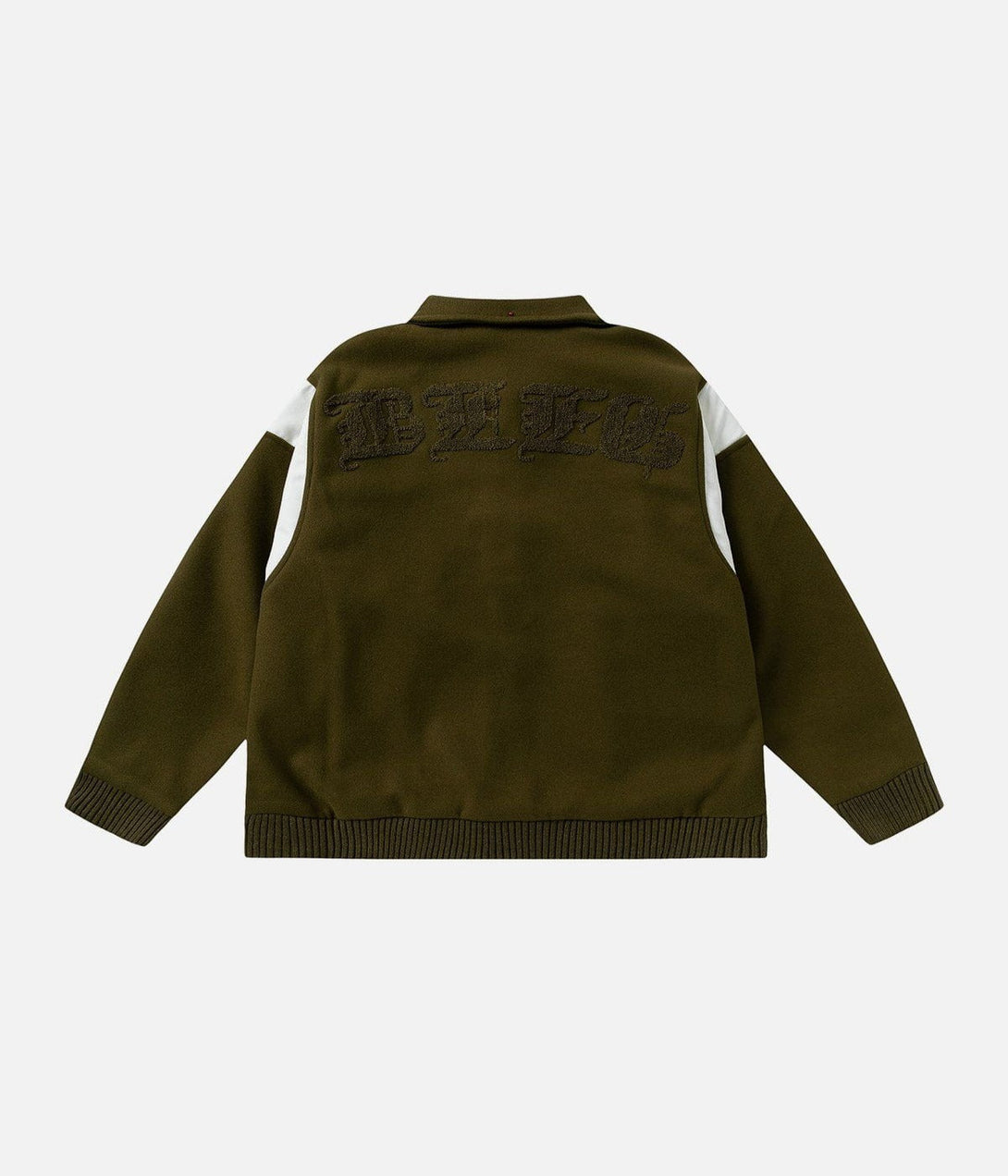 Ellesey - Flocking Letters Tweed Varsity Jacket- Streetwear Fashion - ellesey.com