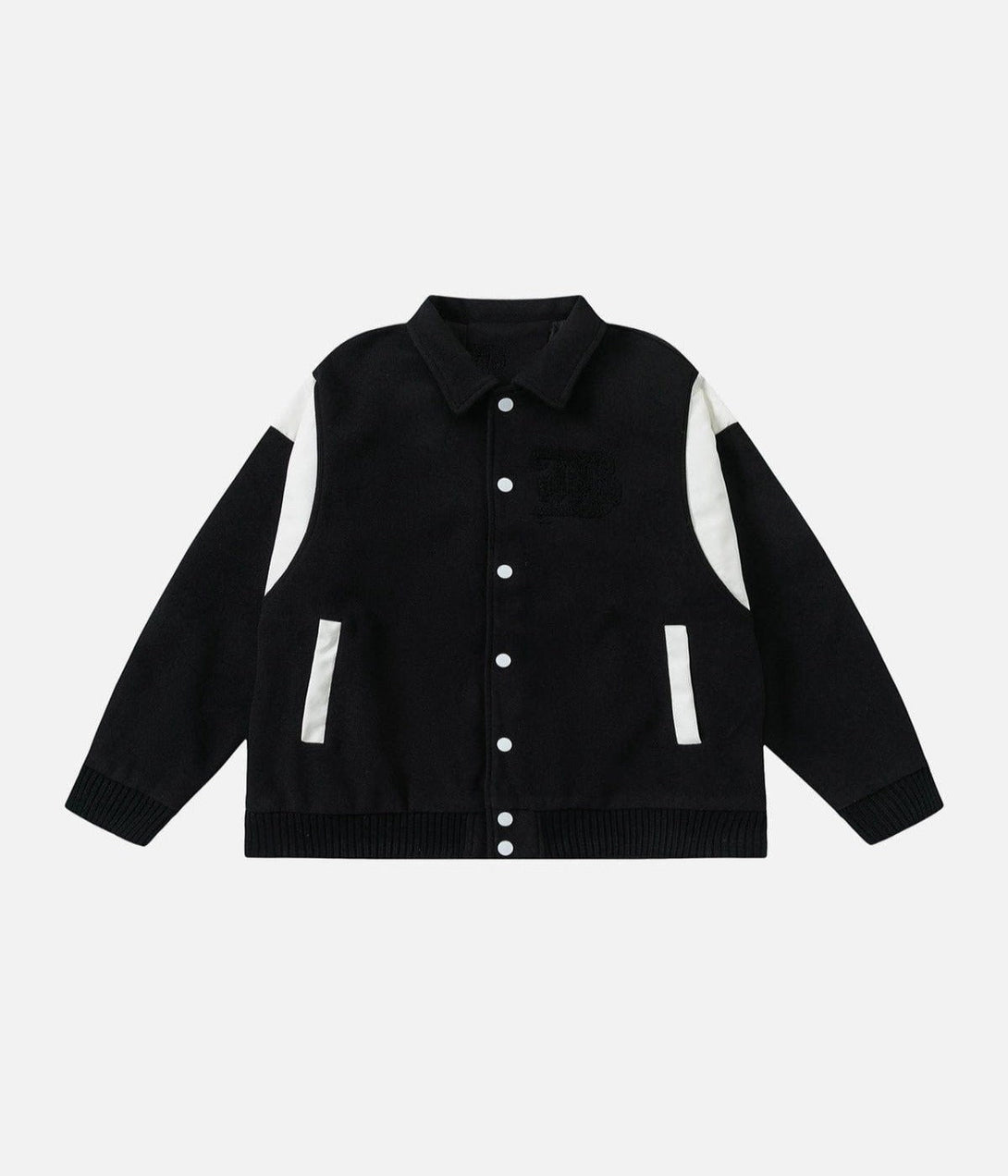 Ellesey - Flocking Letters Tweed Varsity Jacket- Streetwear Fashion - ellesey.com