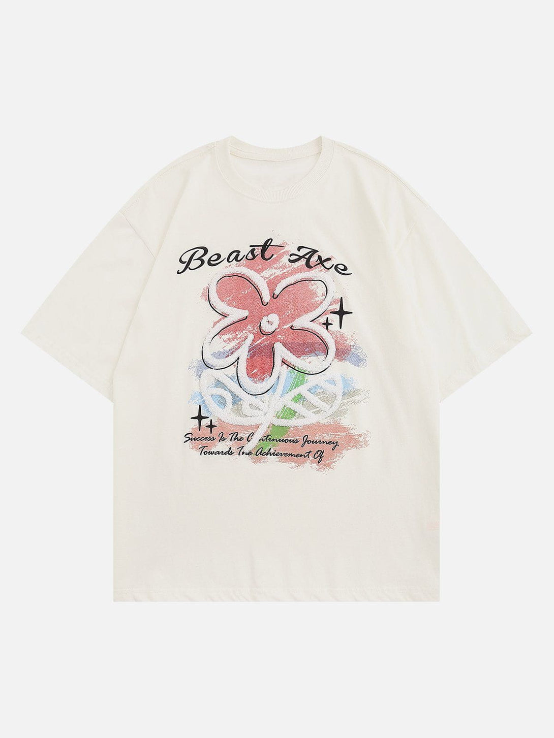 Ellesey - Flower Embroidery Tee- Streetwear Fashion - ellesey.com