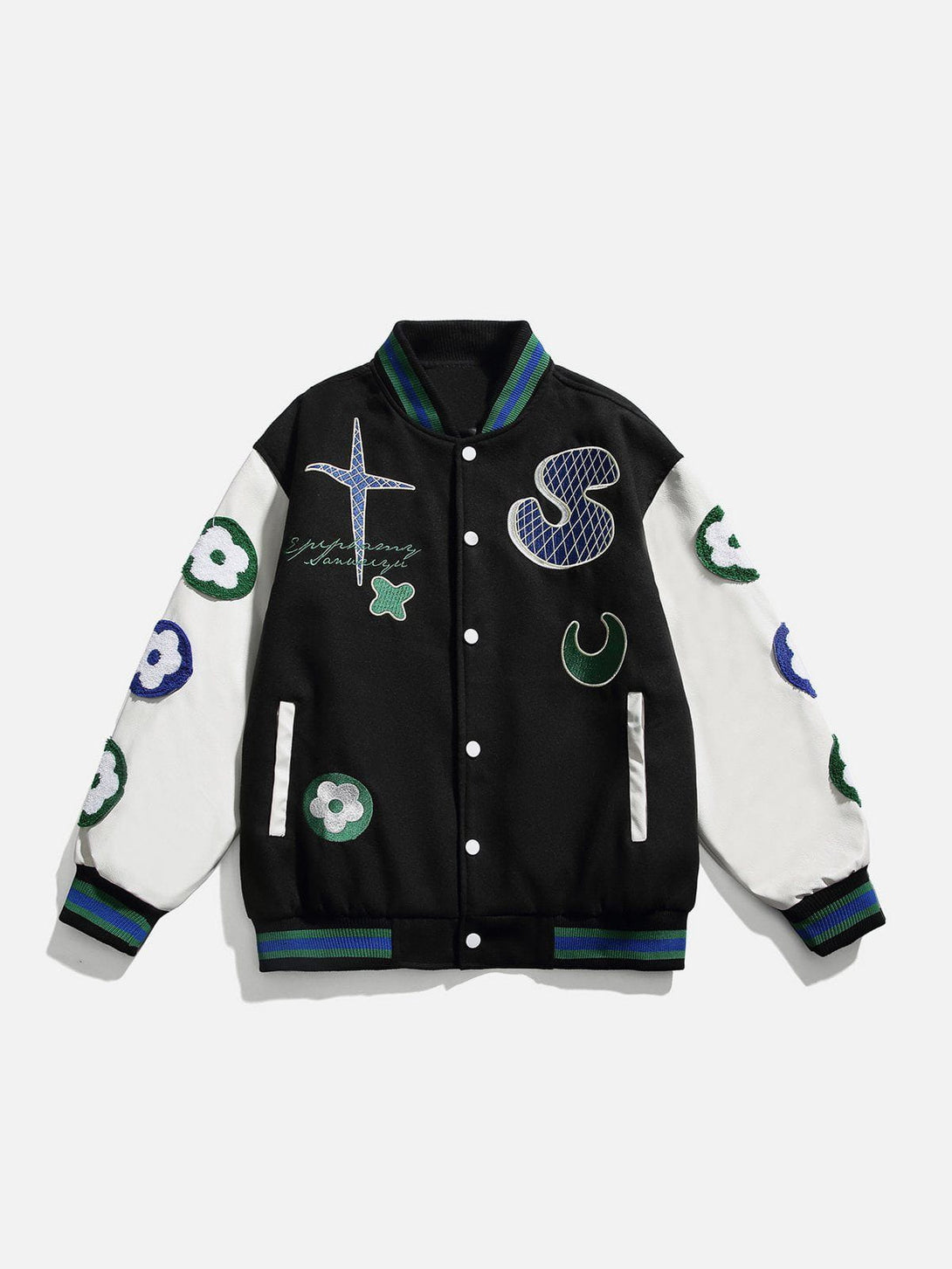 Ellesey - Flower Moon Varsity Jackets- Streetwear Fashion - ellesey.com