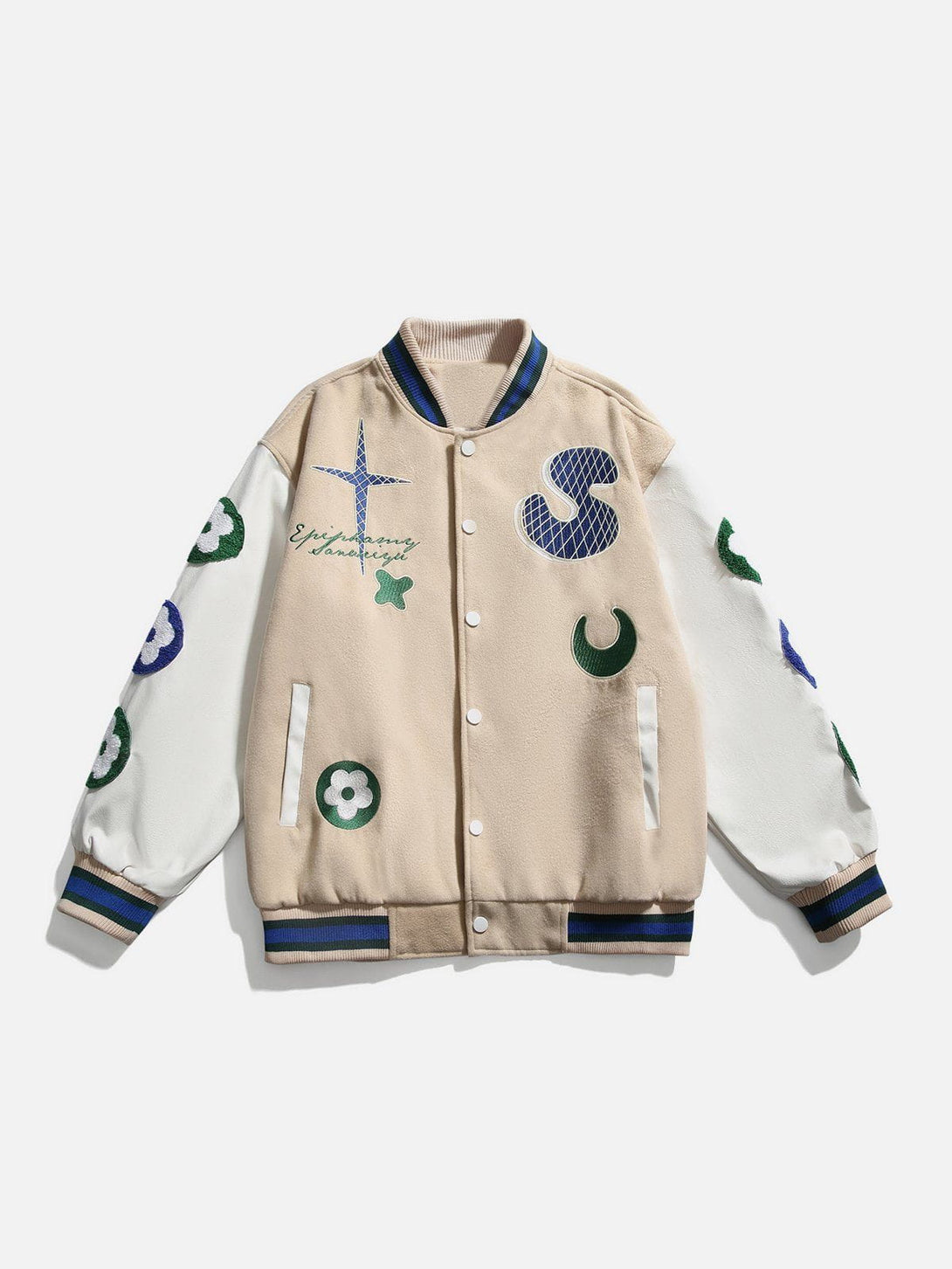 Ellesey - Flower Moon Varsity Jackets- Streetwear Fashion - ellesey.com