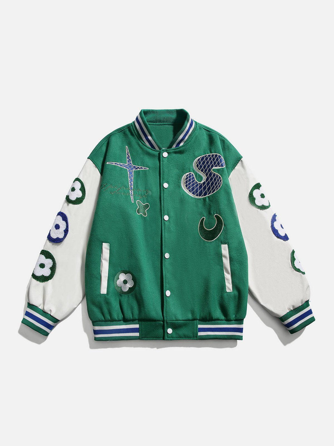 Ellesey - Flower Moon Varsity Jackets- Streetwear Fashion - ellesey.com