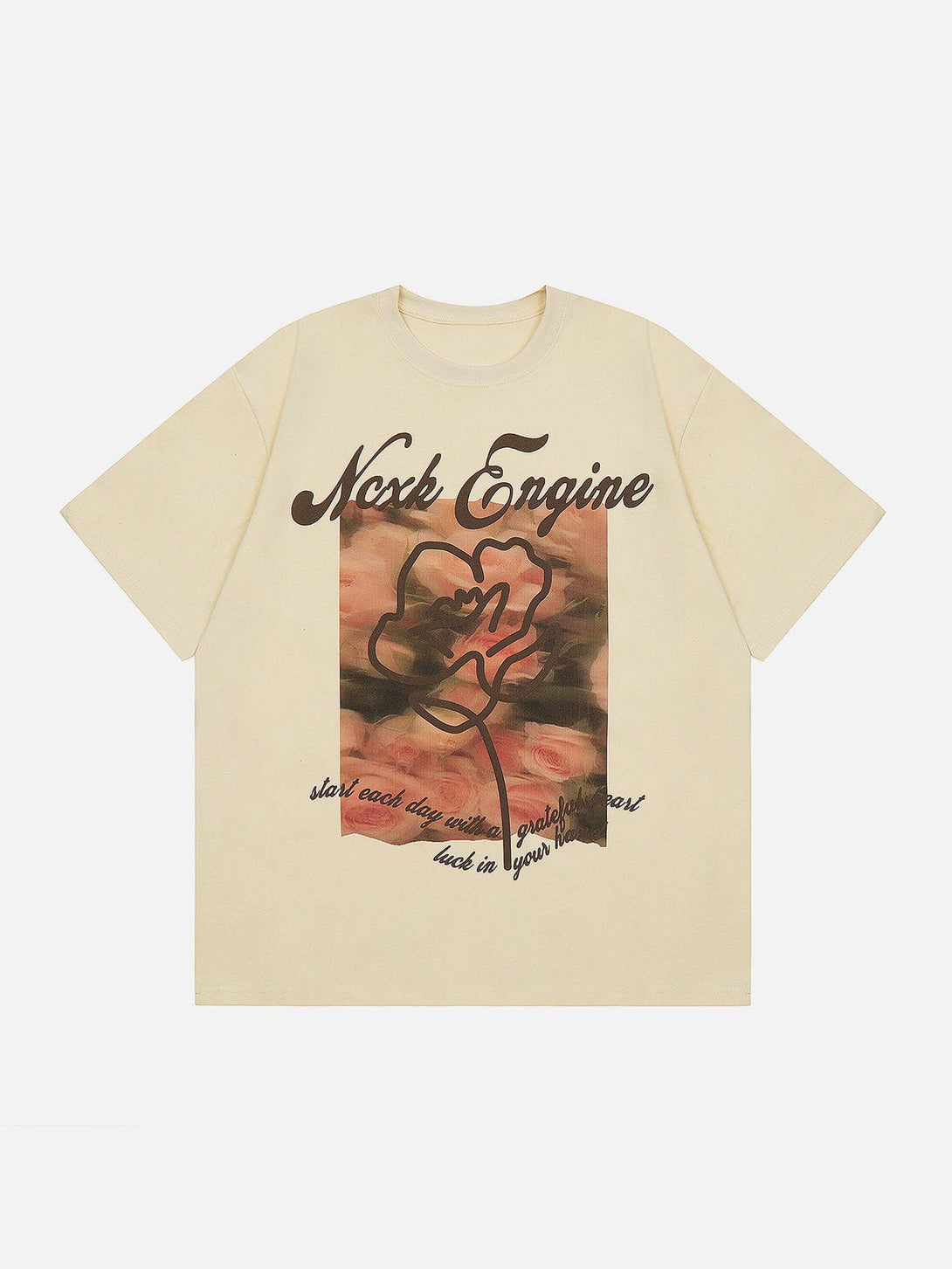 Ellesey - Flower Oil Painting Tee- Streetwear Fashion - ellesey.com