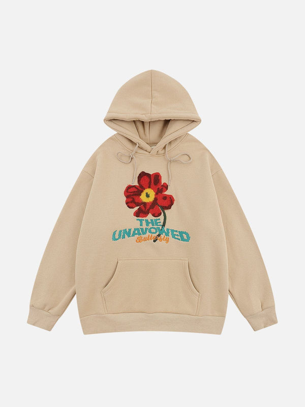 Ellesey - Flower Print Hoodie- Streetwear Fashion - ellesey.com