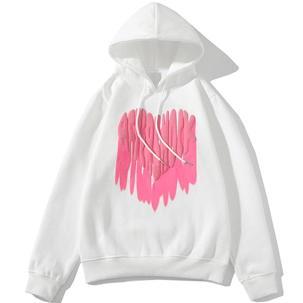 Ellesey - Foam Heart Print Hoodie- Streetwear Fashion - ellesey.com