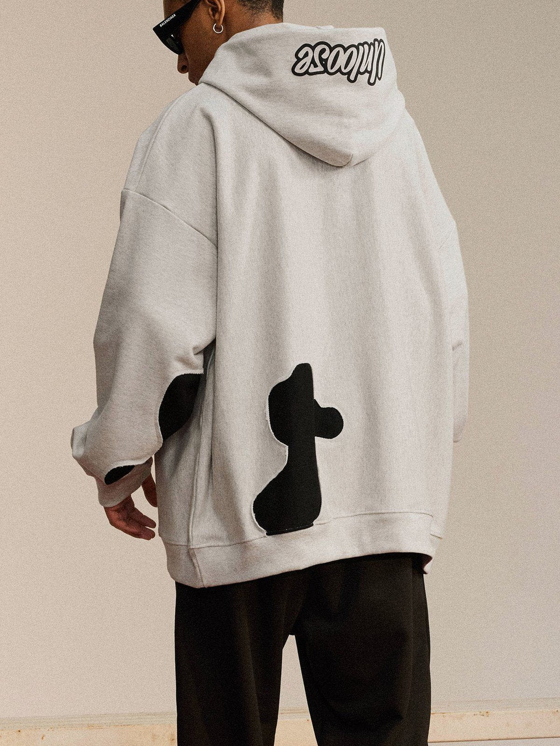 Ellesey - Foam Print Ripped Hoodie- Streetwear Fashion - ellesey.com