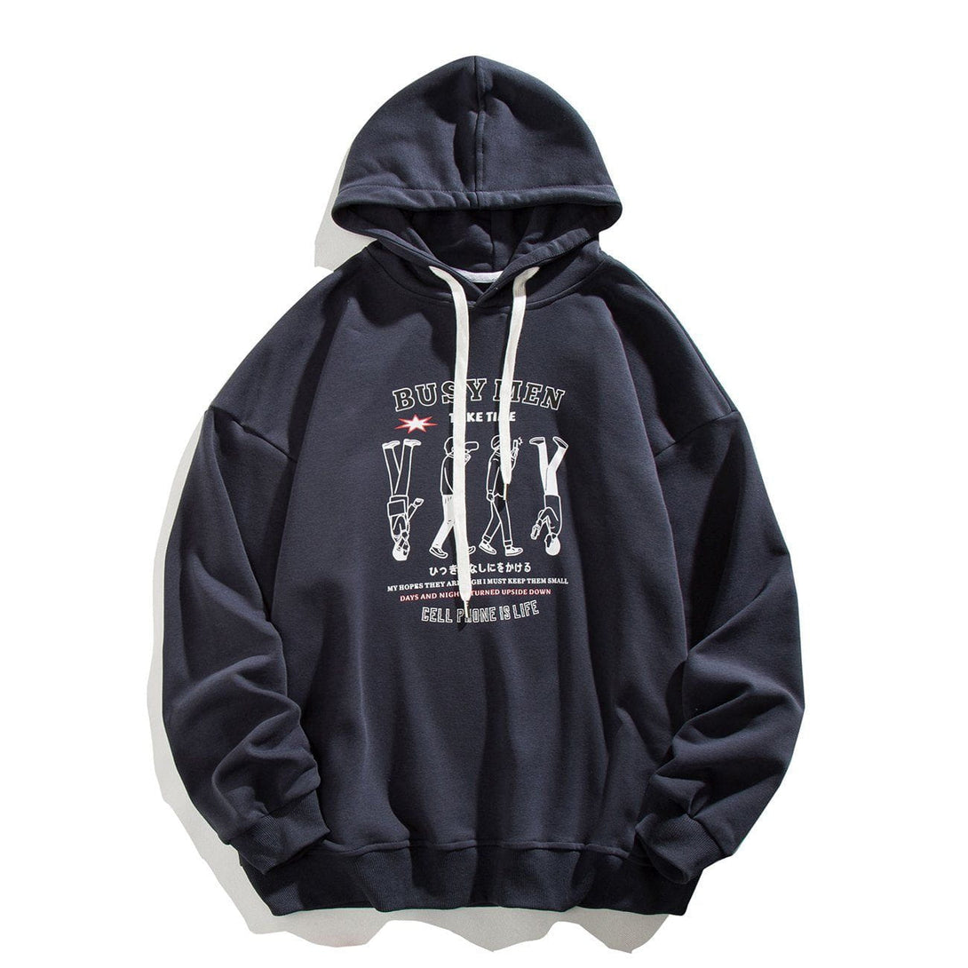 Ellesey - Foursome Cartoon Print Hoodie- Streetwear Fashion - ellesey.com