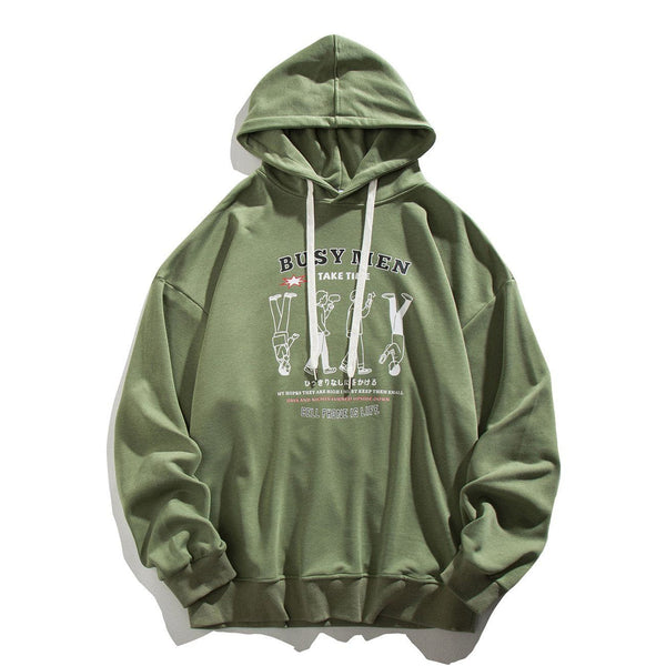 Ellesey - Foursome Cartoon Print Hoodie- Streetwear Fashion - ellesey.com