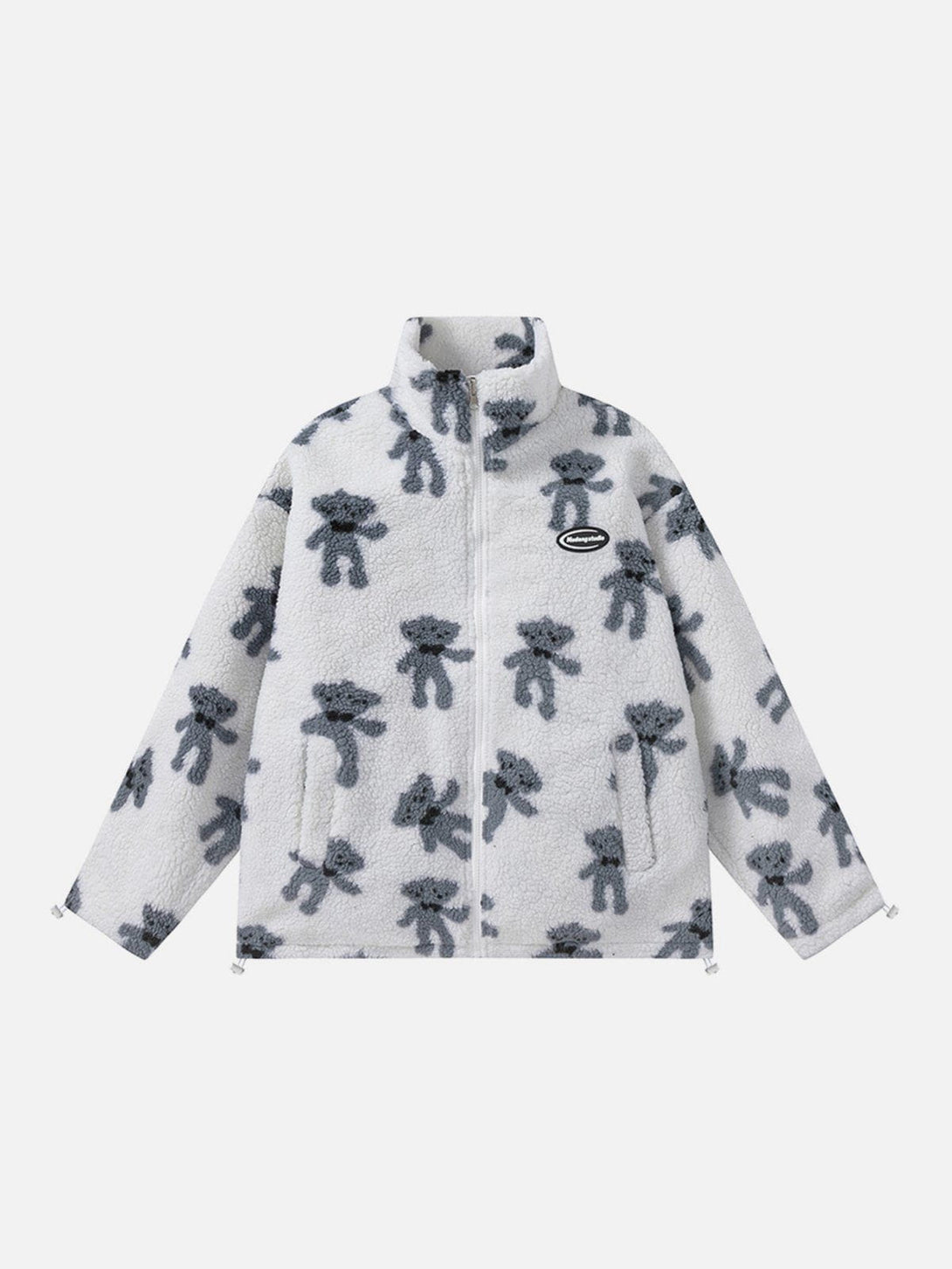 Ellesey - Full Print Bear Reversible Winter Coat-Streetwear Fashion - ellesey.com