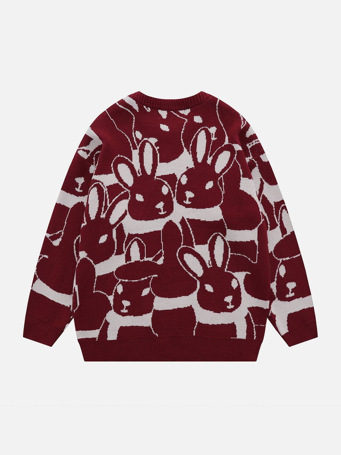 Ellesey - Full Rabbit Jacquard Knit Sweater-Streetwear Fashion - ellesey.com