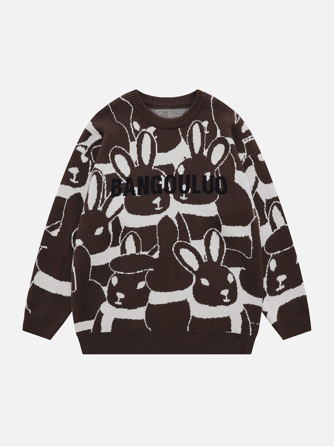 Ellesey - Full Rabbit Jacquard Knit Sweater-Streetwear Fashion - ellesey.com