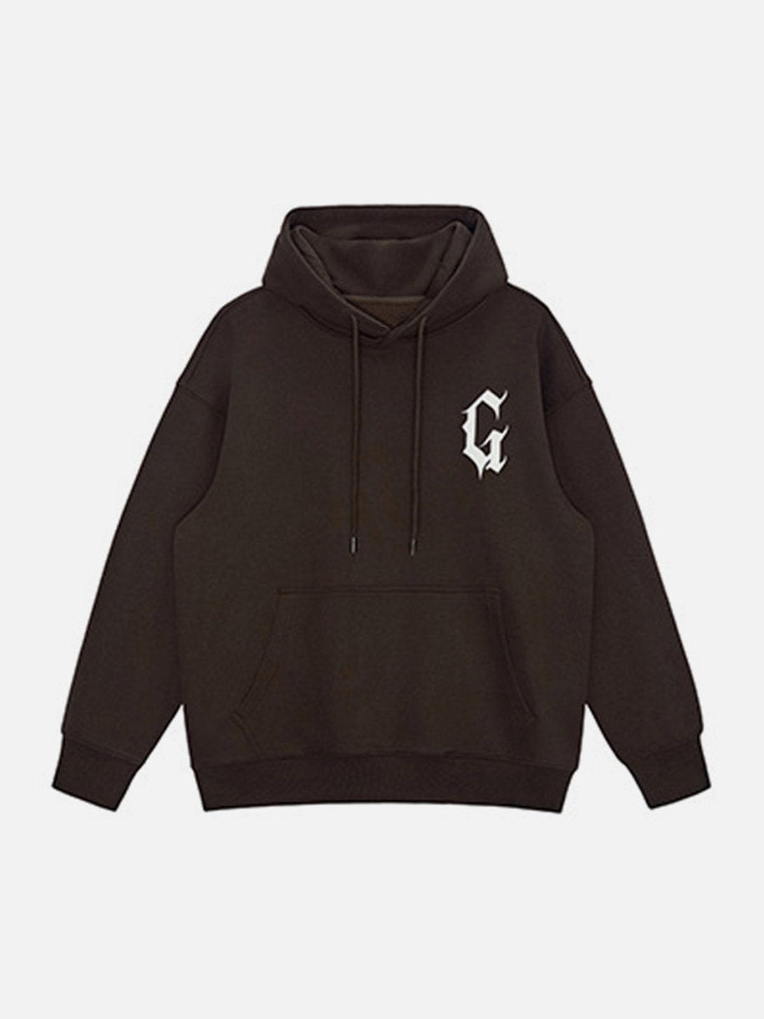 Ellesey - G Gothic Letter Print Hoodie- Streetwear Fashion - ellesey.com