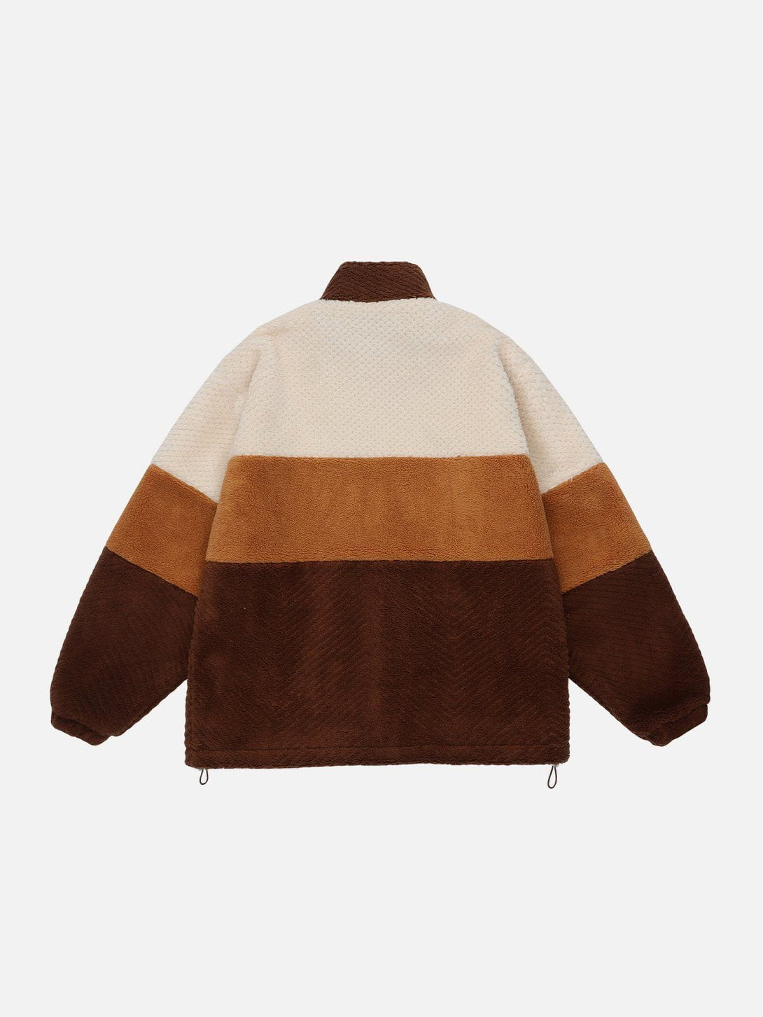 Ellesey - Gradient Panel Sherpa Winter Coat-Streetwear Fashion - ellesey.com