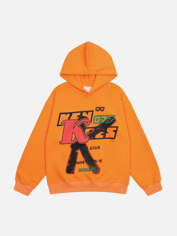 Ellesey - Graffiti Letter Print Hoodie- Streetwear Fashion - ellesey.com