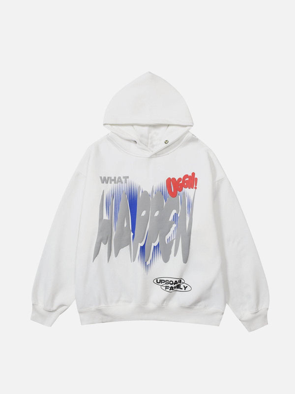 Ellesey - HAPPEN Print Hoodie- Streetwear Fashion - ellesey.com