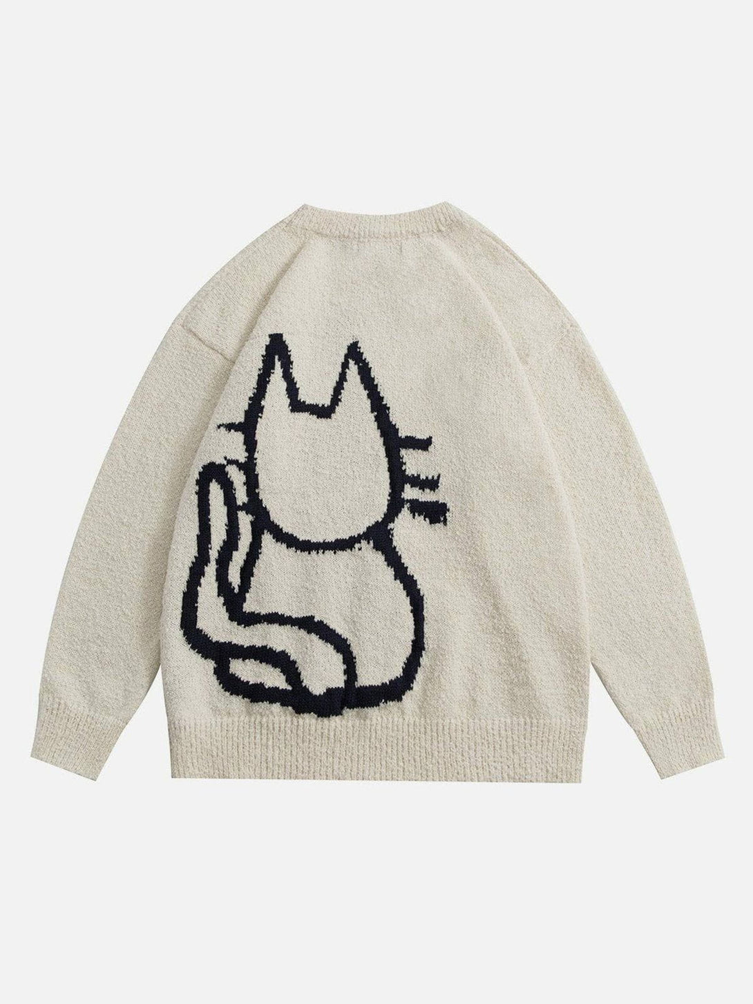 Ellesey - Hand Drawn Cat Sweater-Streetwear Fashion - ellesey.com