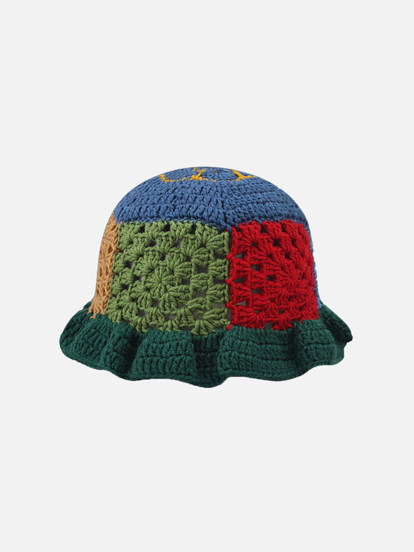 Ellesey - Handmade Crochet Open Knit Bucket Hat- Streetwear Fashion - ellesey.com