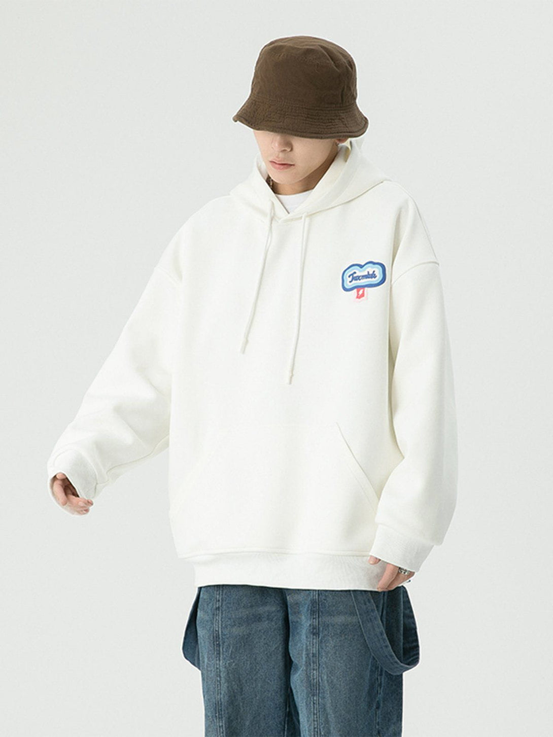 Ellesey - Heart Letter Print Hoodie- Streetwear Fashion - ellesey.com