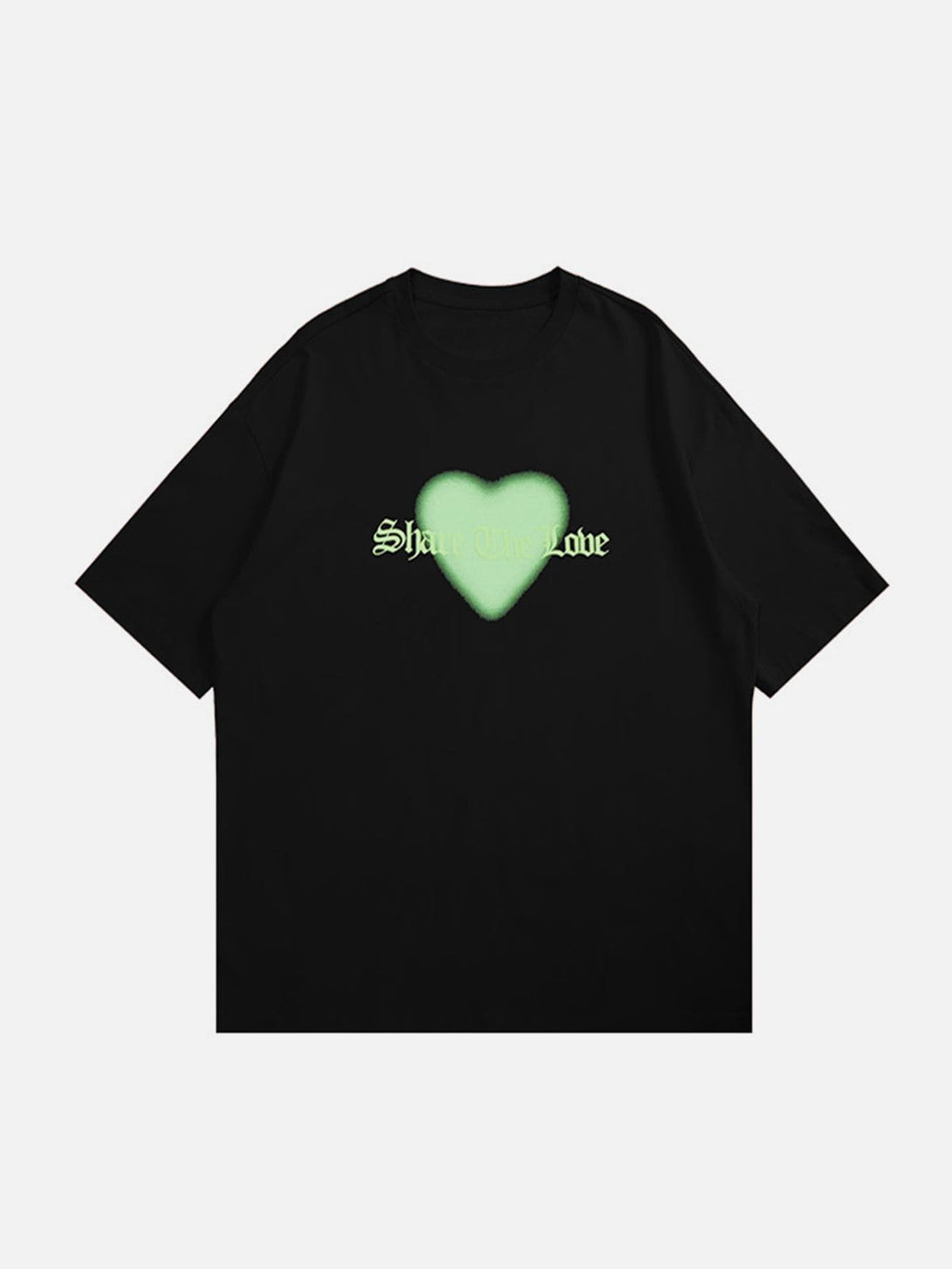 Ellesey - Heart Print Cotton Tee- Streetwear Fashion - ellesey.com