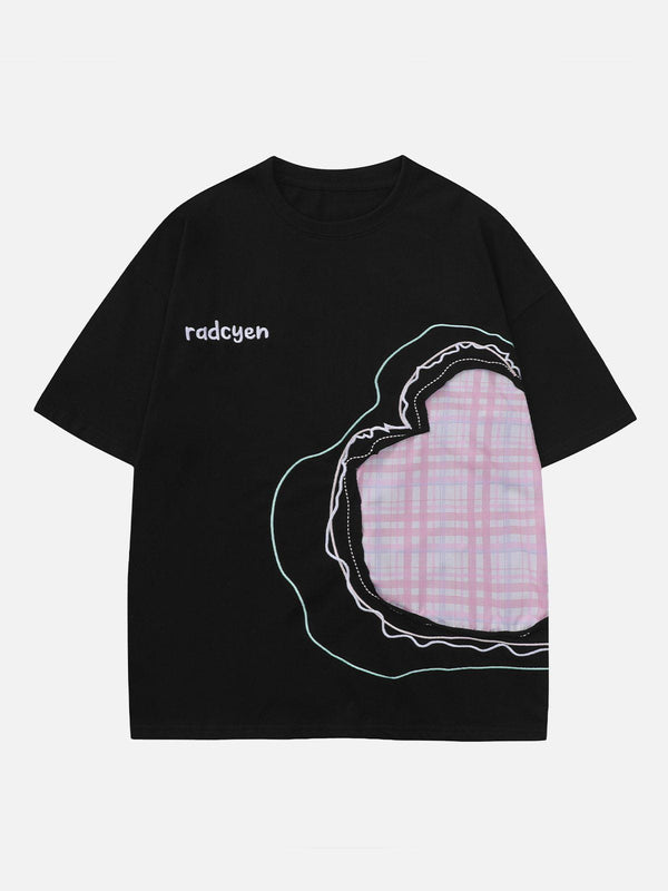 Ellesey - Heart-shaped patch Tee- Streetwear Fashion - ellesey.com