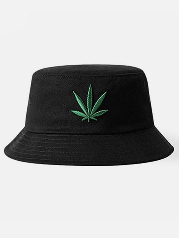 Ellesey - "Hemp Leaf" Bucket Cap- Streetwear Fashion - ellesey.com