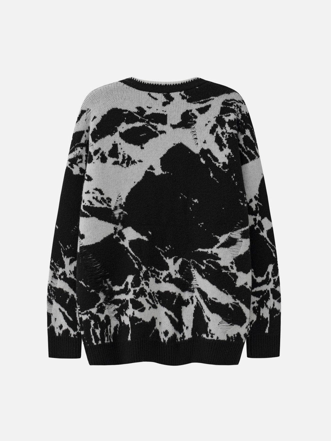 Ellesey - Ink And Water Style Embroidery Cardigan-Streetwear Fashion - ellesey.com