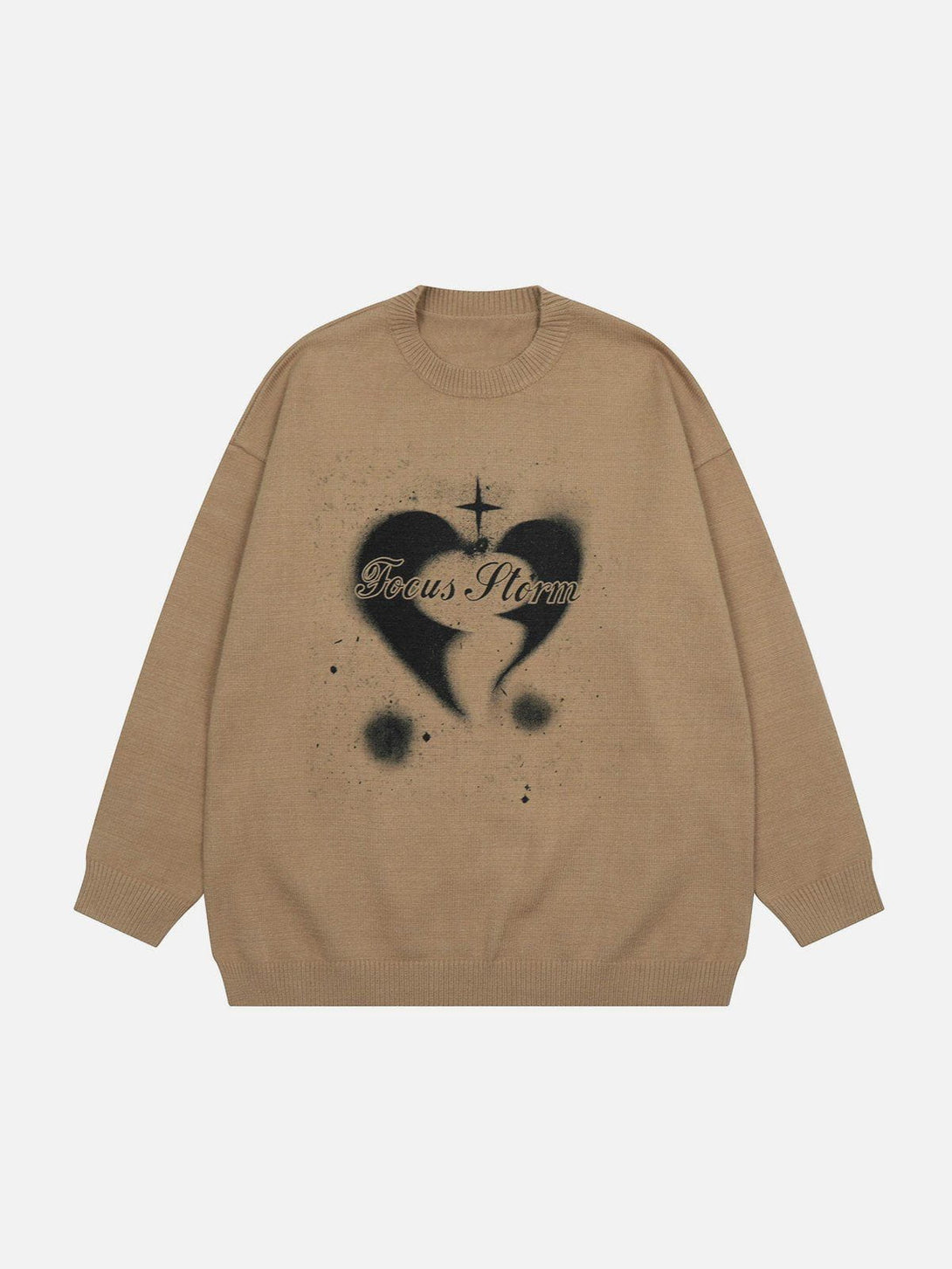 Ellesey - Inkjet Heart Print Sweater-Streetwear Fashion - ellesey.com