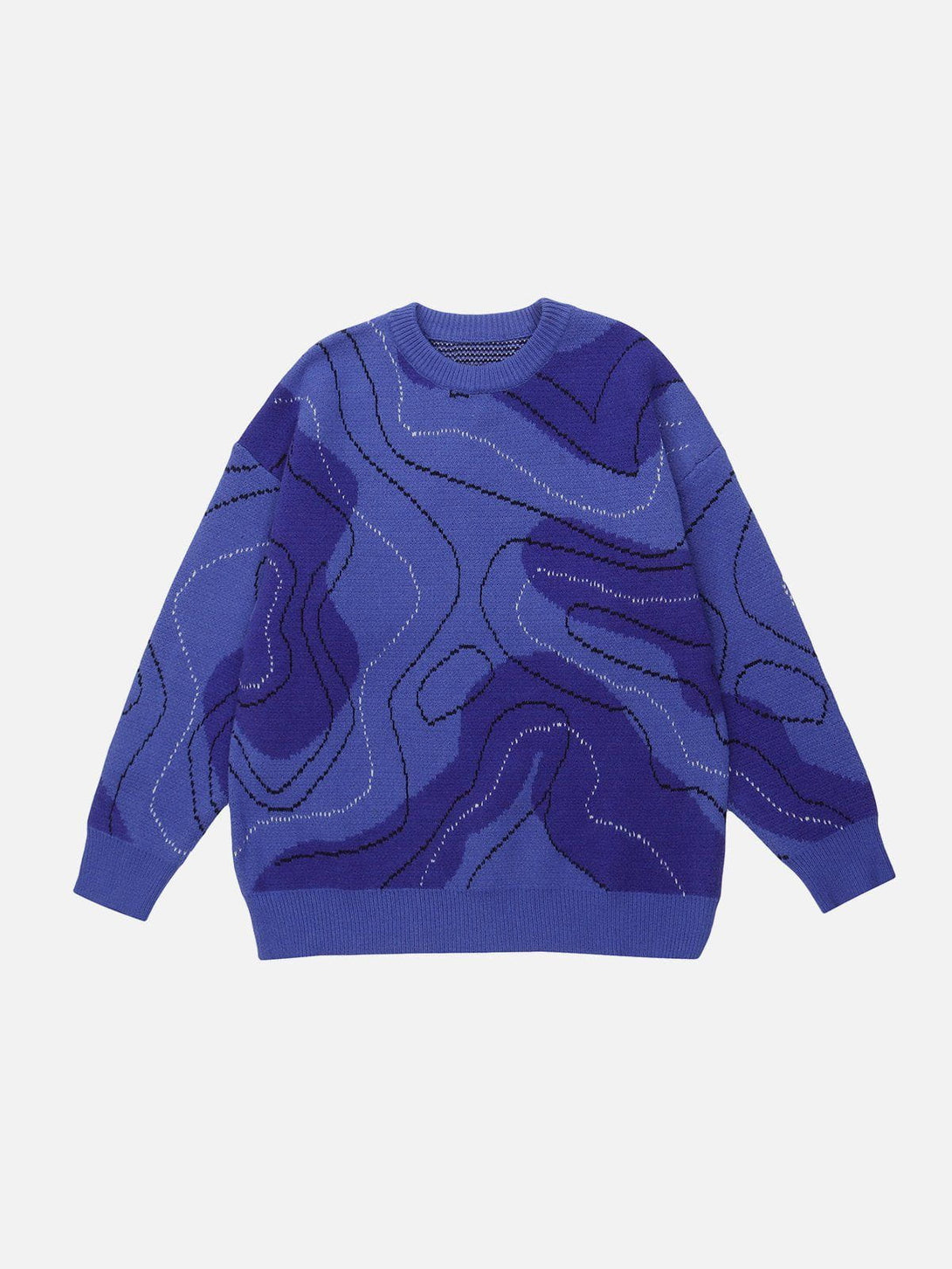 Ellesey - Irregular Color Contrast Sweater-Streetwear Fashion - ellesey.com