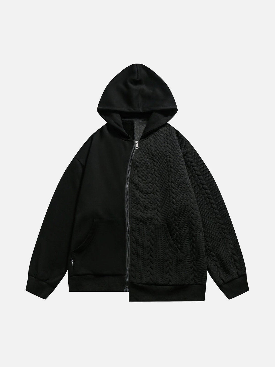 Ellesey - Irregular Patchwork Hoodie- Streetwear Fashion - ellesey.com