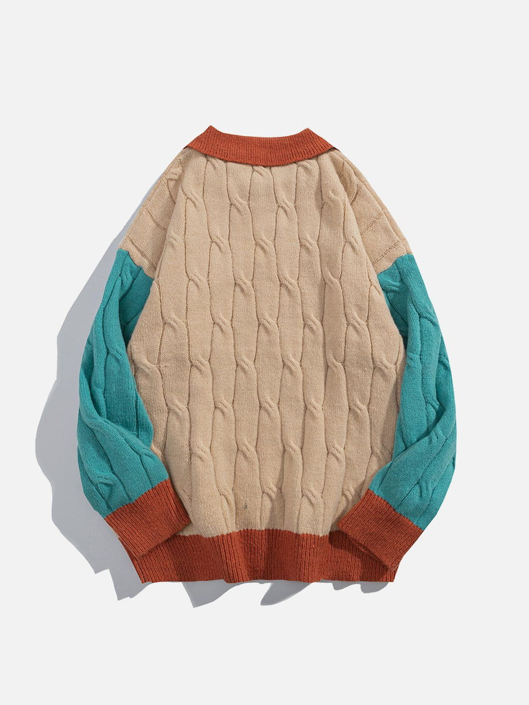 Ellesey - Jacquard Patchwork Sweater-Streetwear Fashion - ellesey.com