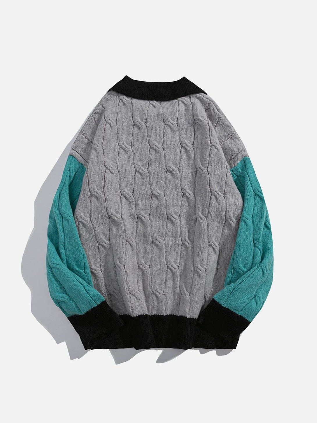 Ellesey - Jacquard Patchwork Sweater-Streetwear Fashion - ellesey.com