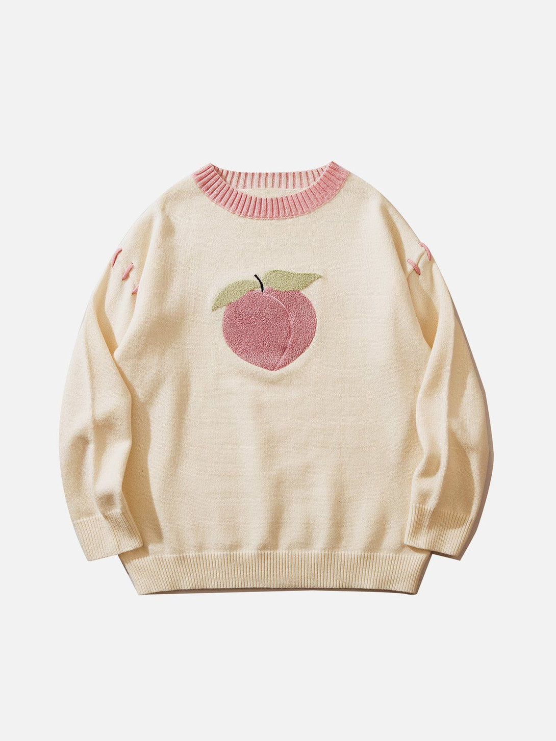 Ellesey - Juicy Peach Flocking Sweater-Streetwear Fashion - ellesey.com