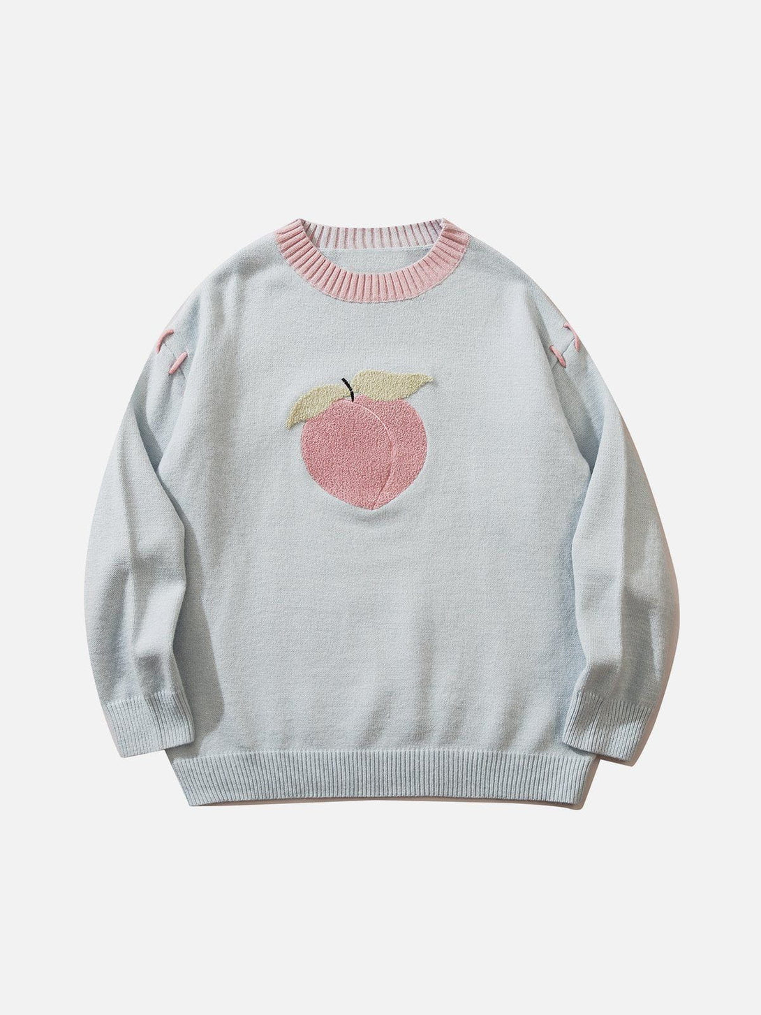 Ellesey - Juicy Peach Flocking Sweater-Streetwear Fashion - ellesey.com