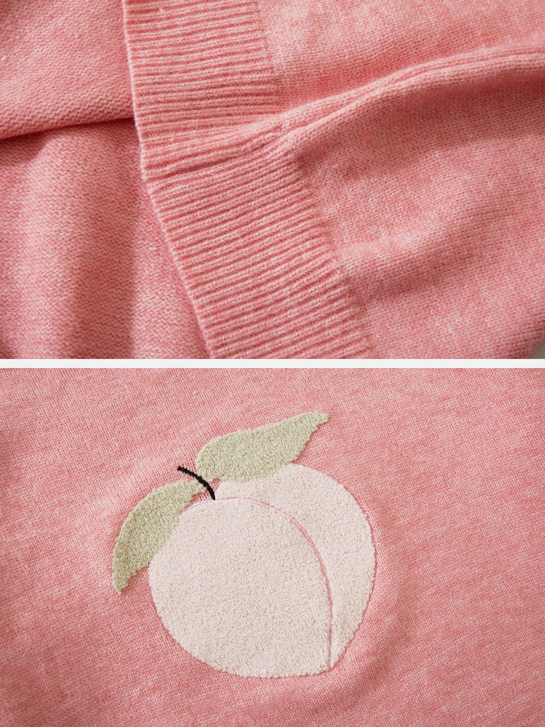 Ellesey - Juicy Peach Flocking Sweater-Streetwear Fashion - ellesey.com