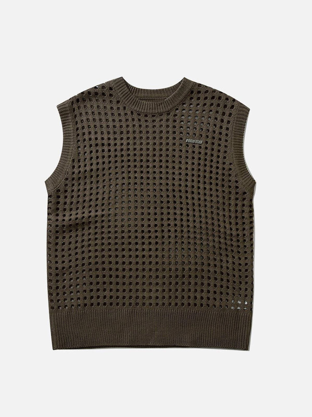 Ellesey - Knitted Cutout Sweater Vest-Streetwear Fashion - ellesey.com