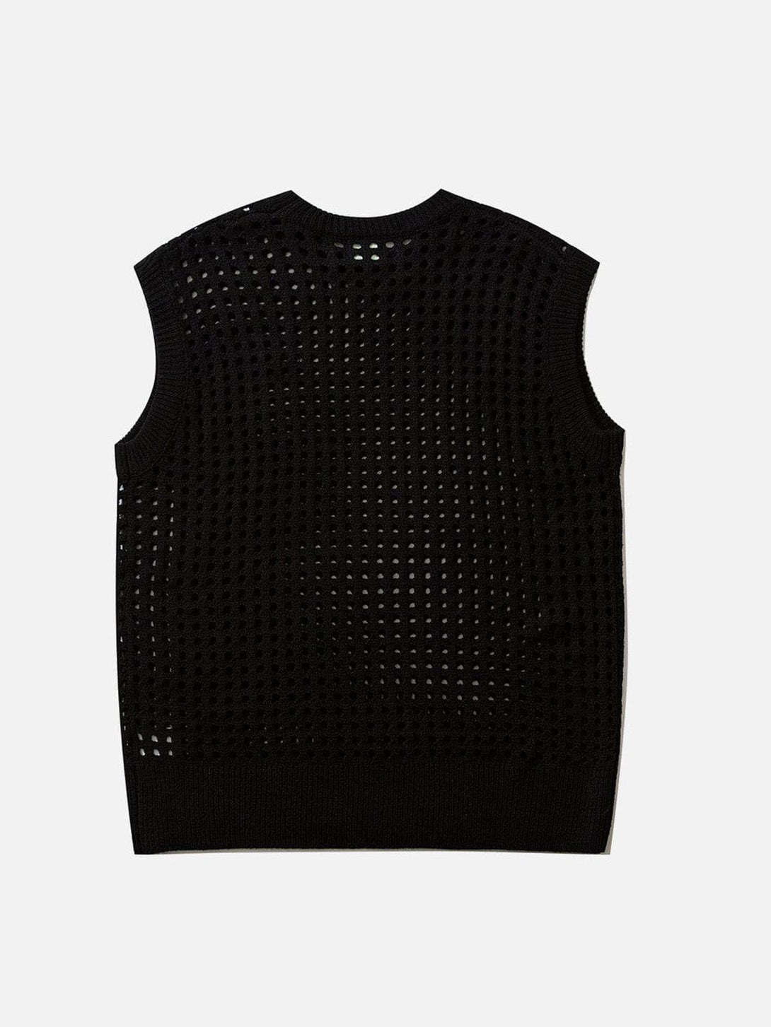 Ellesey - Knitted Cutout Sweater Vest-Streetwear Fashion - ellesey.com