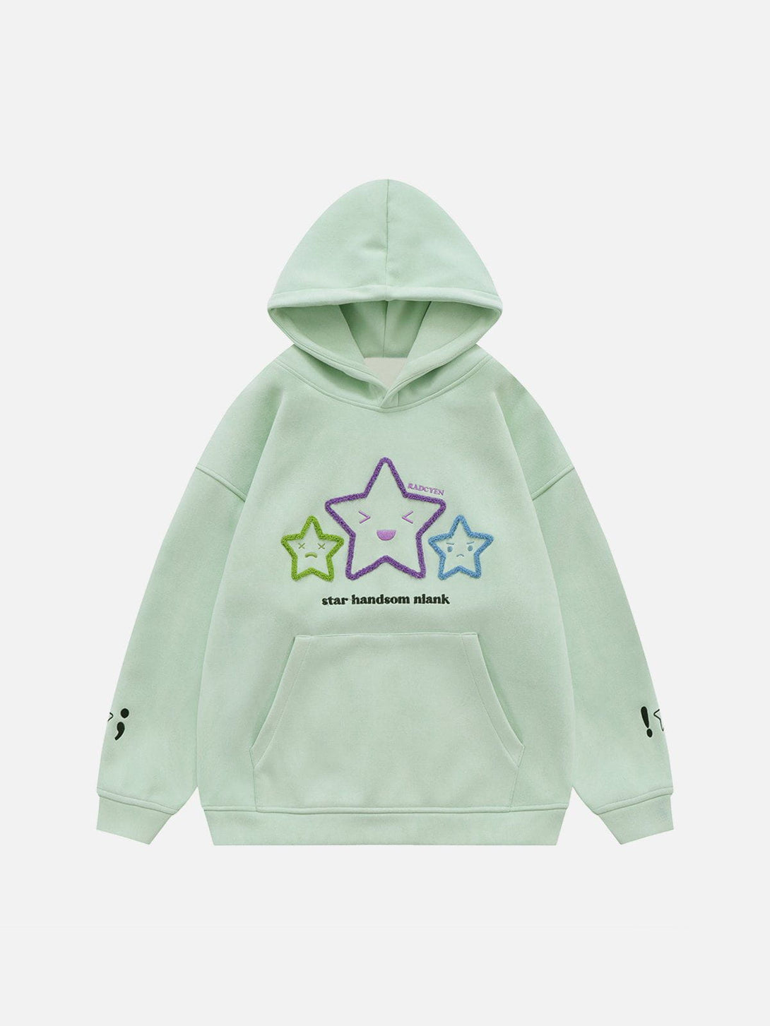 Ellesey - Knitting Embroidery Star Hoodie- Streetwear Fashion - ellesey.com