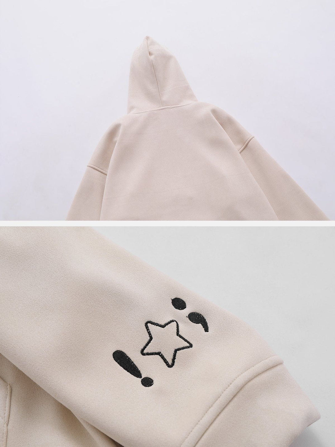 Ellesey - Knitting Embroidery Star Hoodie- Streetwear Fashion - ellesey.com