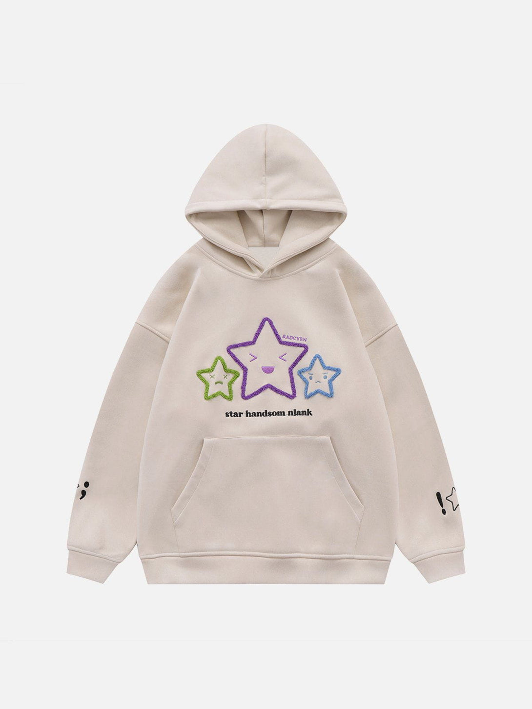 Ellesey - Knitting Embroidery Star Hoodie- Streetwear Fashion - ellesey.com